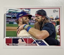 Topps 2023 Series 2 Marsh Harper Postseason Optimists Phillies #432