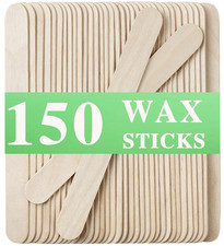 Wooden Waxing Sticks 150 Pack 6 Inch Birch Wax Applicator Craft Sticks