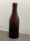 Vintage Amber Coca Cola Bottle Straight Sided With Arrow Memphis Tennessee Coke