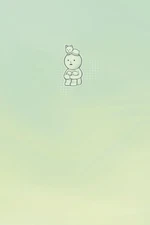 Smiski pastel green kawaii dotted paper notebook: book for school, math, science