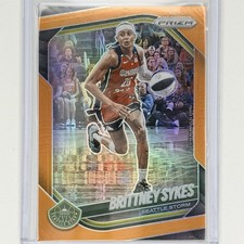 Brittney Sykes 2025 Prizm WNBA #121 Orange Prizm /99 Seattle Storm