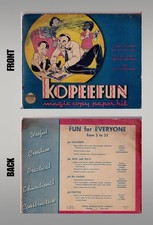 KOPEEFUN Magic Copy Paper Kit   Embree Mfg. Co., 1940   Cartoon Transfers, 8"x10