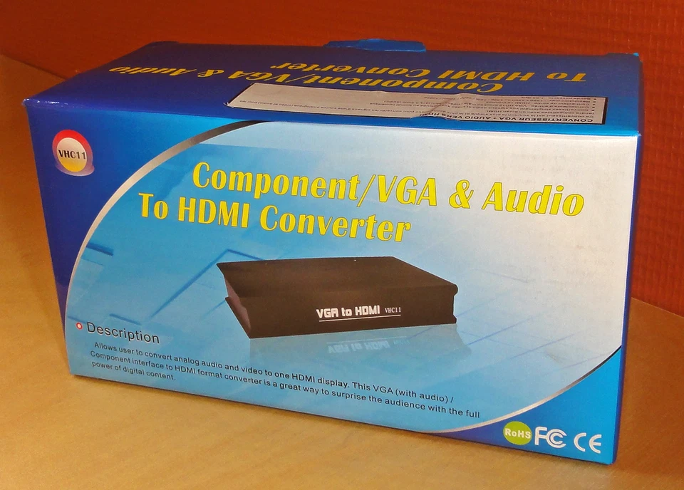 ATZ VHC11 Component/VGA+Audio to HDMI Converter + AC Adapter & Cables / Open Box - Bild 2 von 4