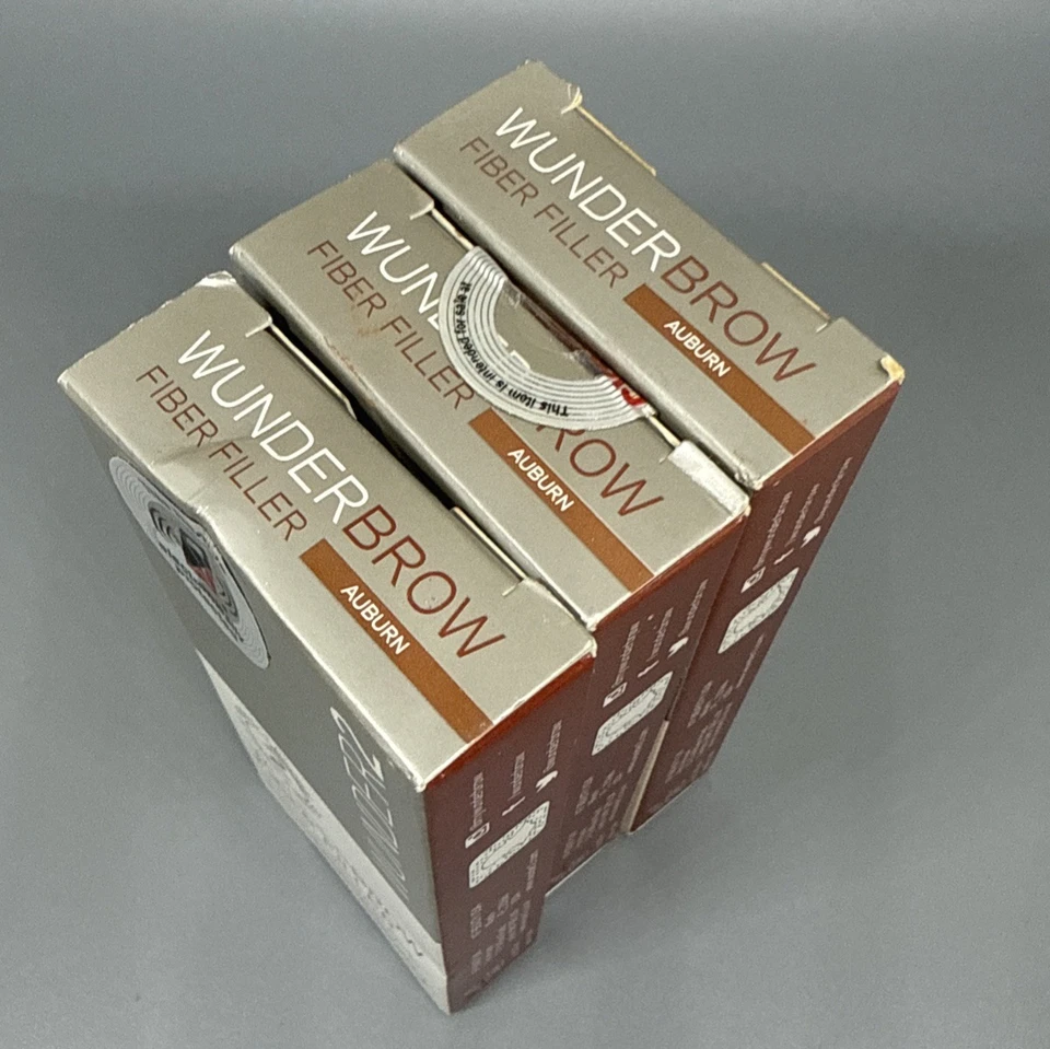 Wunder2 Wunder Brow Fiber Filler Auburn 0.07 oz EACH Lot Of 3 New In Box - Image 2 of 3