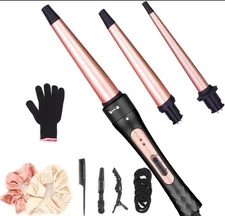 Curling Iron Wand Set Curling Wand 3 in 1 Hair Curling Wands