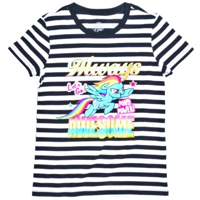 Hasbro My Little Pony Rainbow Dash Striped T Shirt Size: S/CH (6-6x)
