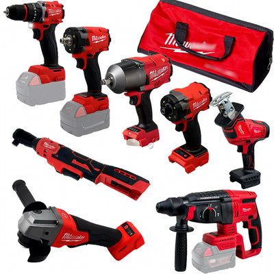 Milwaukee M18 Cordless Big Discount Screwdriver 9-piece Combo Power Tools Set