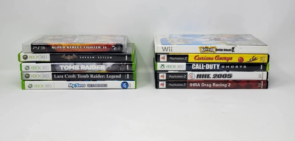 Lot of 10 Xbox, Wii, PS2, PS3 Games (COD, Tomb Raider, Street Fighter) TESTED - Image 3 of 4