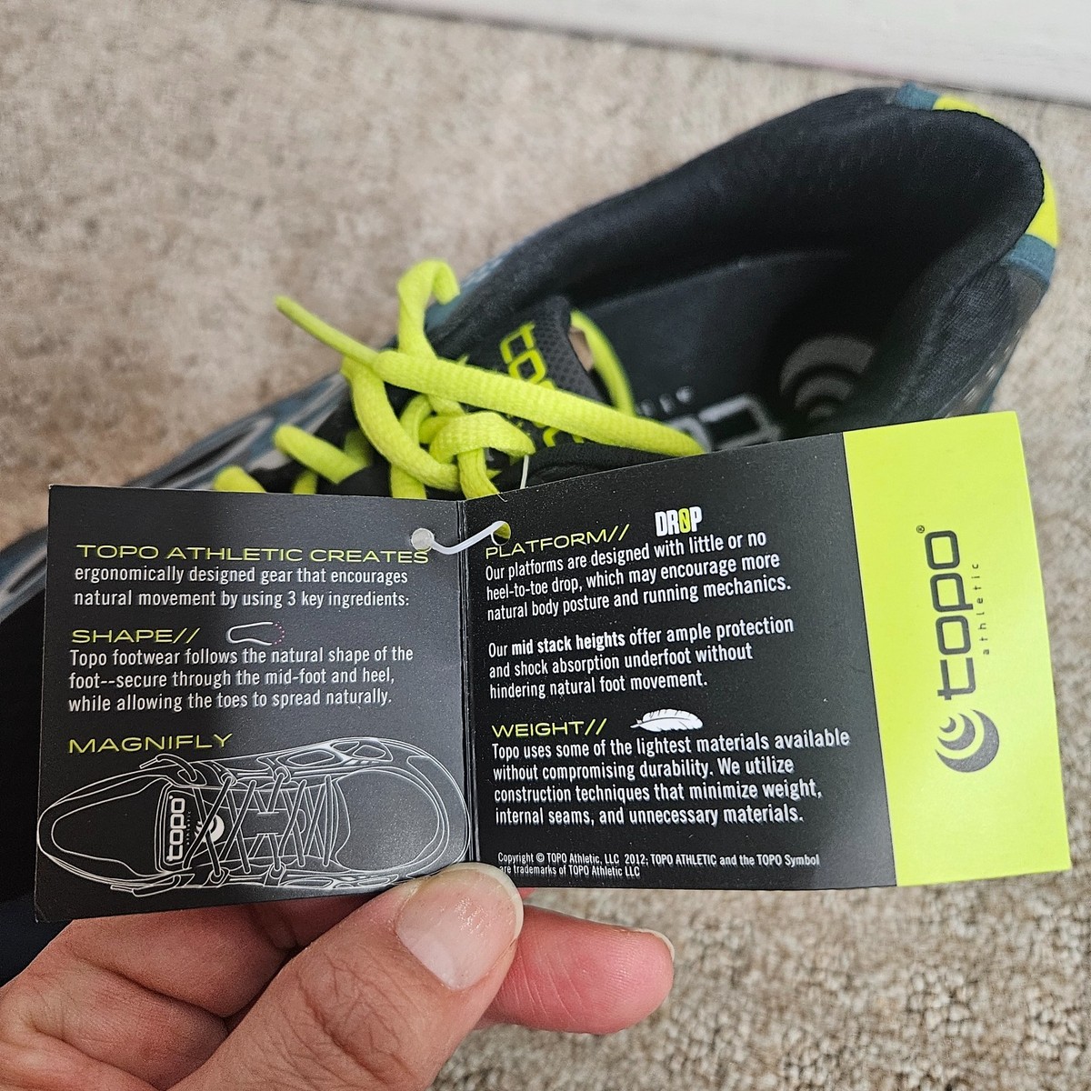 NEW Topo Athletic Magnifly Mens Running Shoes SZ 9 Roomy Toe Box Lightweight Gym Topo Athletic | Magnifly 5 | Men main image 2