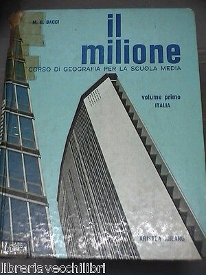 IL MILIONE Vol I Italien M G Bacci Aristea 1965 Buch Geographieschule Handbuch