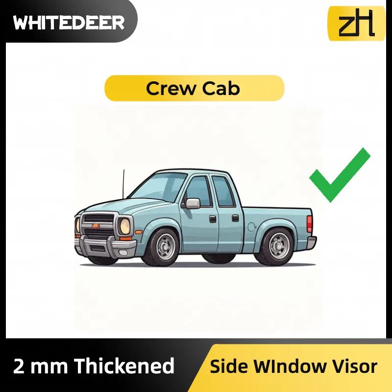 Se adapta a Nissan Titan 2017-2024 doble cabina Titan XD visera de ventana protector de lluvia Foto 4 de 4