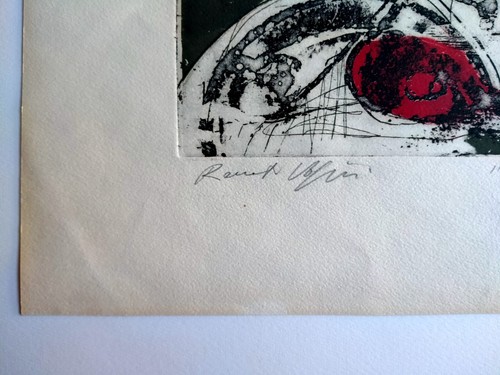 Volpini Renato. Acquaforte cm.50x70 copia:11/50. Edizioni Il Cervo, 1959 - Foto 2 di 6