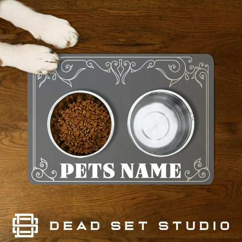 Personalised Pet Place Mat Custom Pet Food Mat Dog Feeding Mat Pet Bowl