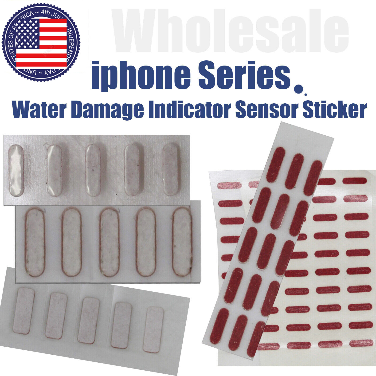 5X - 50X Liquid Water Damage Indicator Sensor Sticker For IPhone XR 11 12 13 14