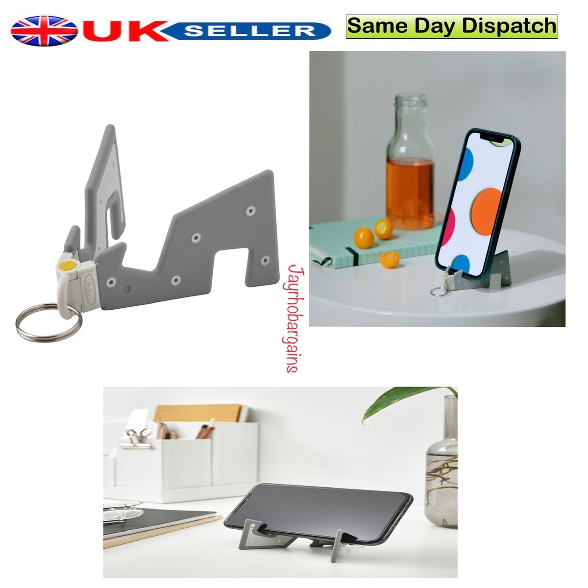 IKEA Mobile/Smart Phone Stand Holder Grey YUPPIENALLE for Watching Movies  NEW