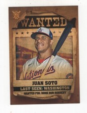 2021 TOPPS BIG LEAGUE BASEBALL WANTED JUAN SOTO WASHINGTON NATIONALS
