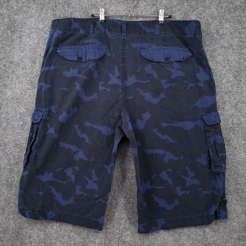 Pantalones Cortos Carga Rocawear Para Hombres 46 Azul Bermudas Ropa de Calle Ripstop Camuflaje y2k Foto 2 de 4