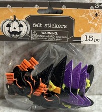 Halloween Themed 1pk of 15Pcs Felt Stickers 3 -Brand New-SHIPS N 24 HOURS