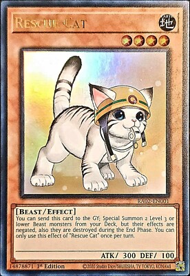 Rescue Cat RA02-EN001 (Alternate Art/UR) | eBay