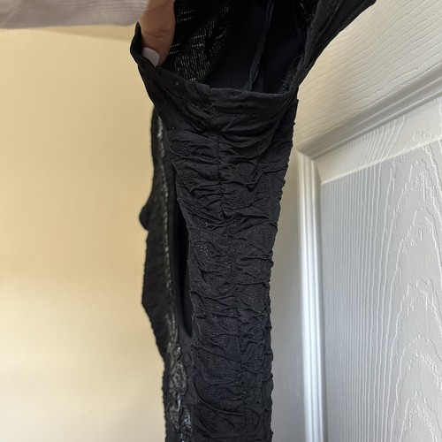 Free People Dress Size Medium Black Shimmery Beaded Scoop Backless Bodycon - Picture 11 of 12