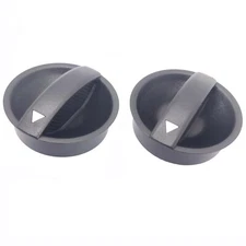 2pcs Control Knob Fan Heater AC for 2012-2015 Toyota Tacoma 55900-04070 Black