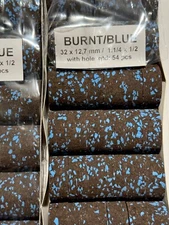 Cork Rings  12 Light Blue Flake Burnt Burl, 1 1/4" X 1/2 "X1/4", Great Rings!