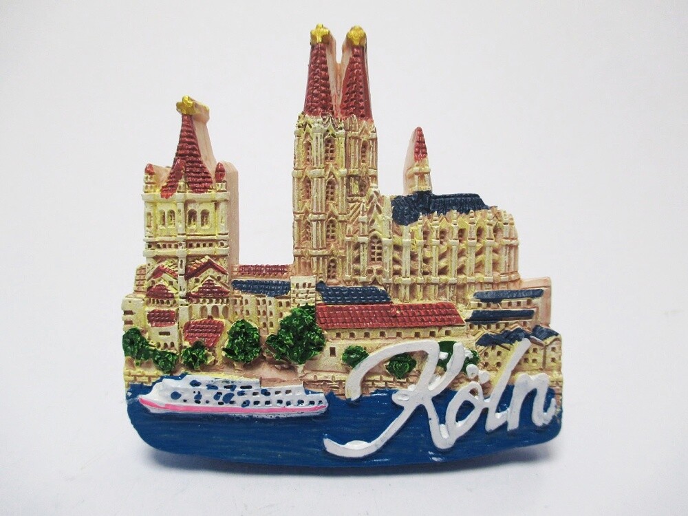 Cologne Magnet Cologne Cathedral Church Poly Souvenir Germany 7 cm