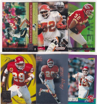 LOT (10) KANSAS CITY CHIEFS ALLEN HILL NEIL SMITH MONTANA BARNES PENN MH- 252