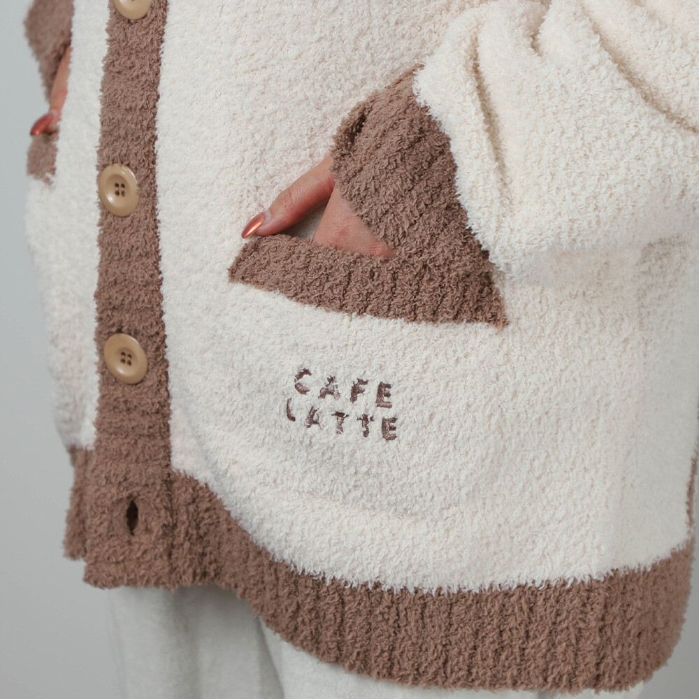 カービィカフェ　CAFE LATTE　もこもこルームカーディガン CAFE LATTE もこもこルームカーディガン