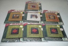 Sunset Christmas Felt Applique Embroidery Kit Little Poinsettia Frame Angel LOT