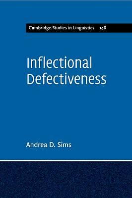 Inflectional Defectiveness Sims Paperback Cambridge University Press