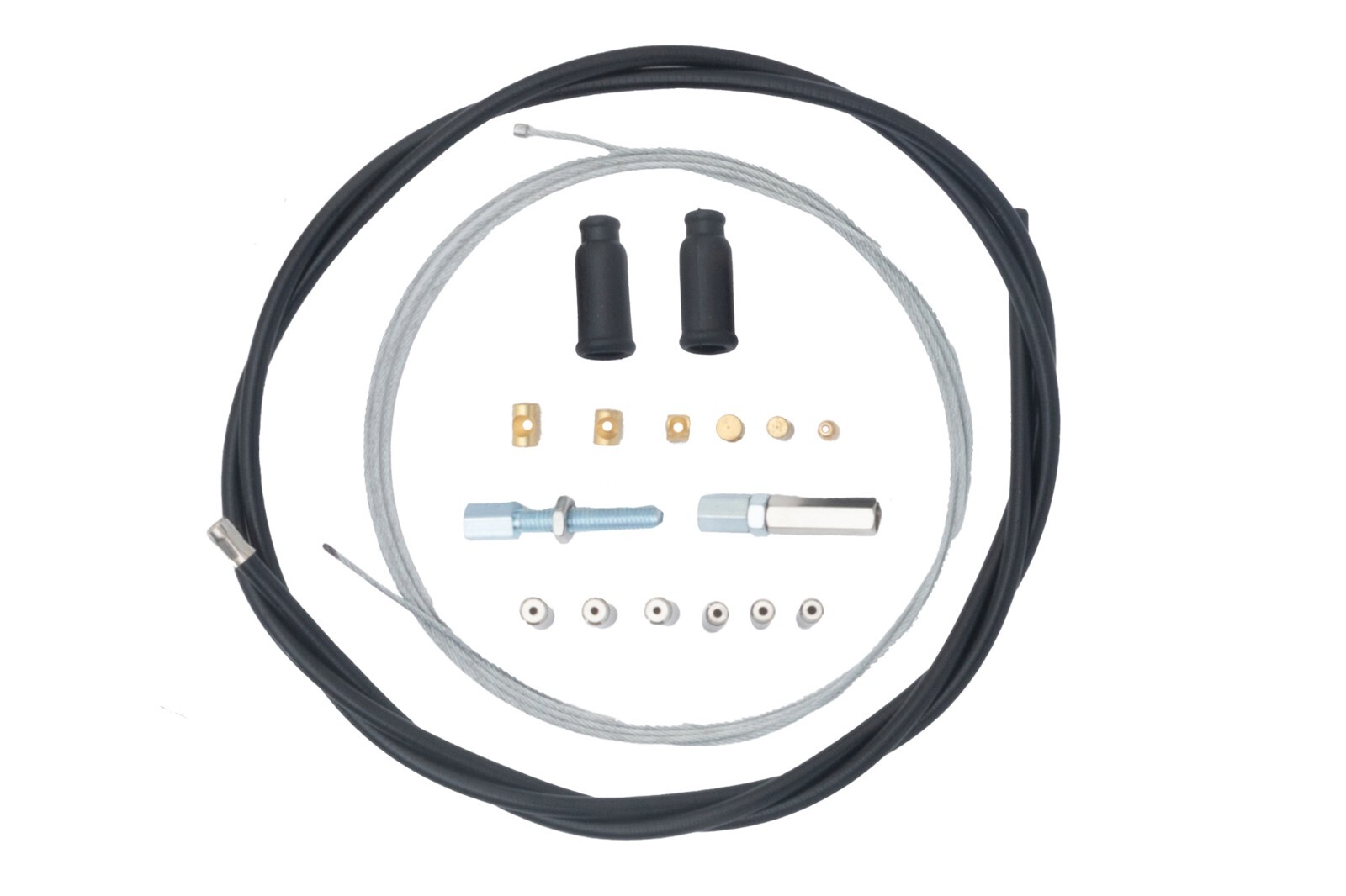 AS3 VENHILL UNIVERSAL SINGLE THROTTLE CABLE KIT 1.35 METRES 5MM OUTER BLACK