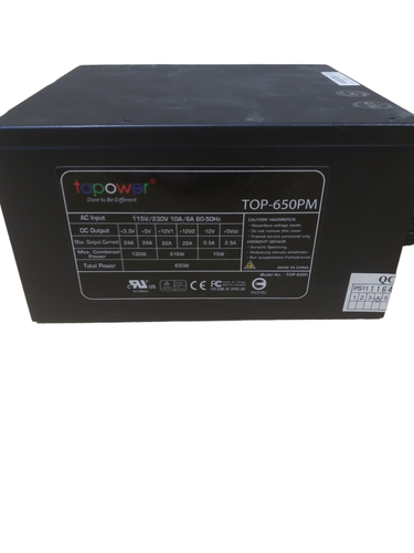 Topower TOP-650PM 650W Desktop Power Supply - Bild 2 von 5