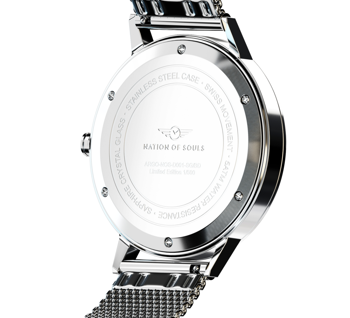 Movado Mvmt Argo Silver Gloss Limited Edition Swiss Mvt Watch By