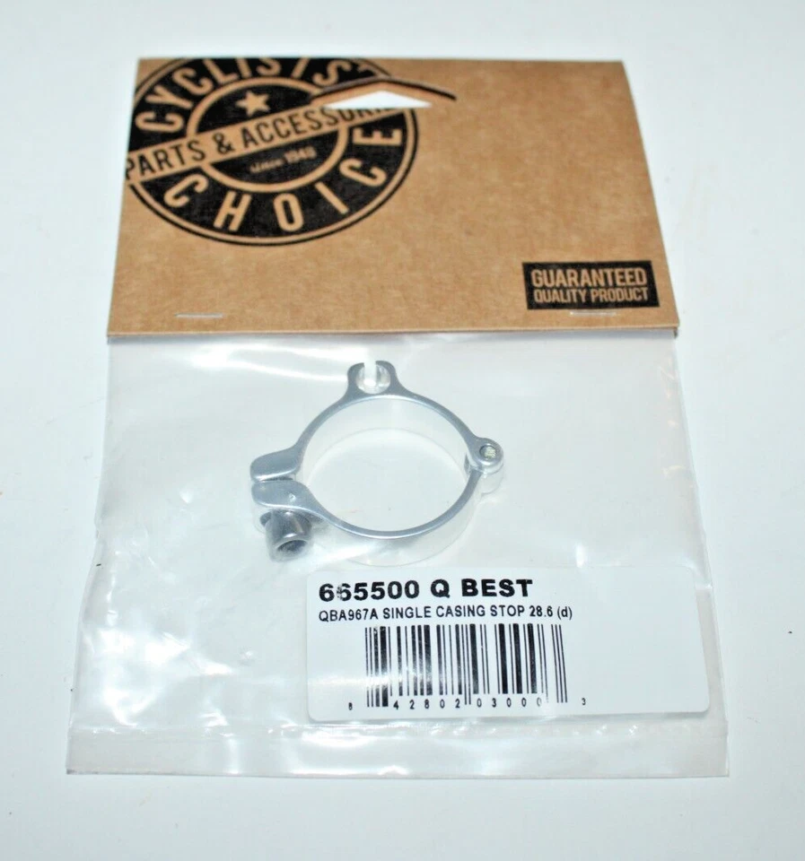 Parada de cable para carcasa de bicicleta 28,6 mm plateada QBA967A 665500 Q-¡Mejor envío gratuito a EE. UU.!!! Foto 2 de 4