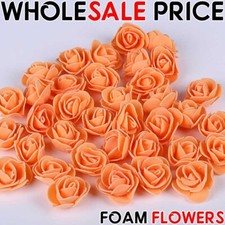 1000 Foam Mini Roses WHOLESALE Heads Buds Small Flowers Wedding Home Partys UK