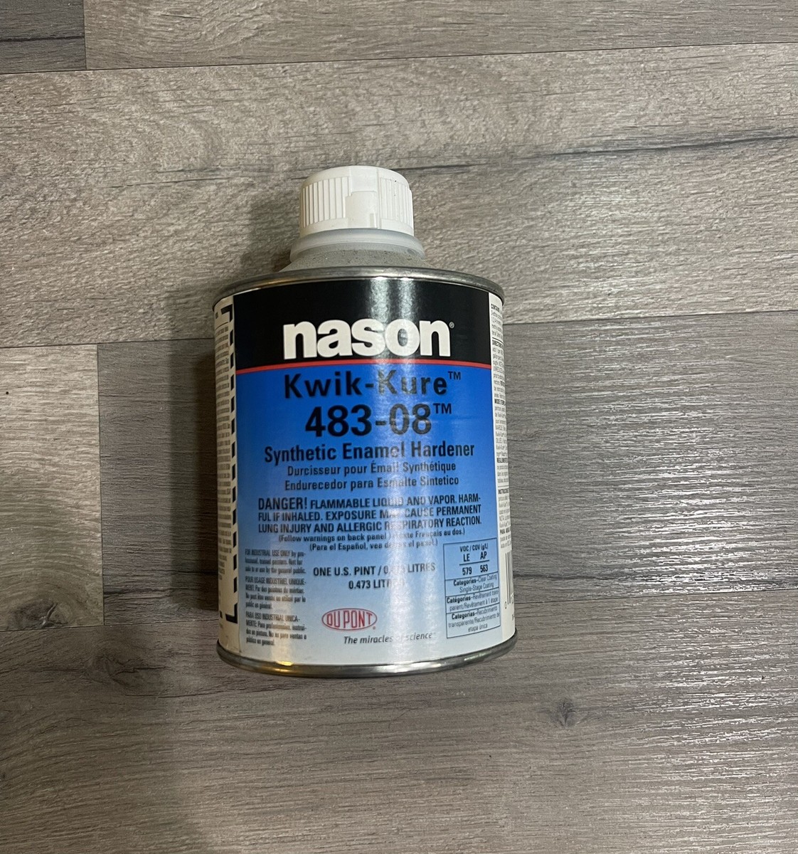 Nason Kwik-Kure 483-08 Enamel Activator (Pint) | 48308 | Clear