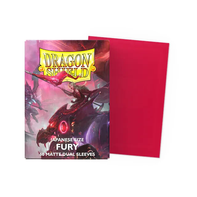 60-Pk) Dragon Shield DUAL MATTE Card Sleeves Mini/Japanese Size