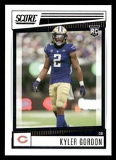 2022 Score #349 Kyler Gordon Rookie Chicago Bears