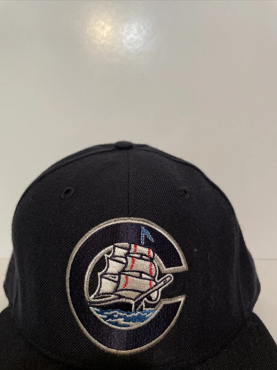 Vintage New Era Columbus Clippers Fitted Hat Size 7 100 WOOL eBay