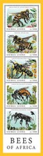 Sierra Leone 2012 - Bees Of Africa Stamp - Sheet Of 5 Mnh