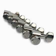 True-Lok Mid-Size Locking Tuners - 6-In-Line, Single Pin, Nickel