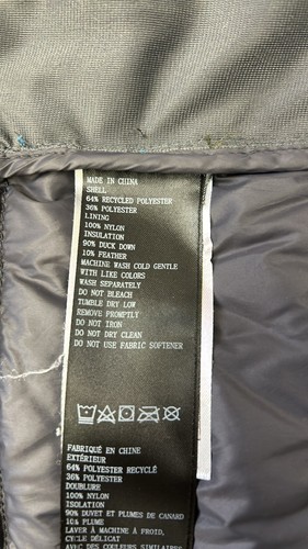 Prana Down Showdown Jacket Flannel Puffer Shacket in River Rock Blue XL - Picture 9 of 17