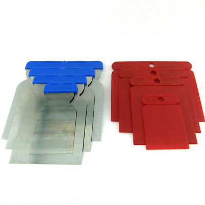 8ter Set Japanspachtel 4x Stahlblatt fexibel + 4 Kunststoff Autospachtel