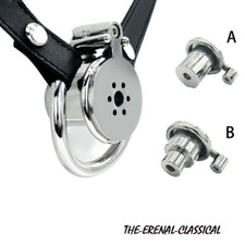 Inverted Chastity Cage Stainless Steel Cylinder Rings Sissy Cage Chastity Belt