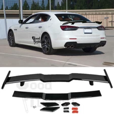 For Maserati Quattroporte 2013-19 TRD Style Rear Trunk Spoiler Wing Gloss Black