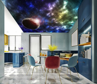 3D Planet Light ZHU440 Ceiling Wall Paper Wall Print Decal Wall Deco Amy