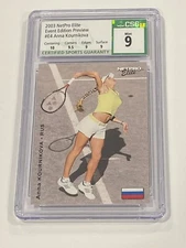Anna Kournikova 2003 Netpro Elite Tennis CSG 9 Mint Card Rookie #E4