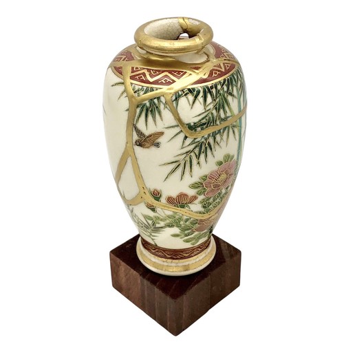 Kintsugi Vase Japanese Satsuma Koshida Gold Crack Art Personal Growth Gift - Picture 11 of 15