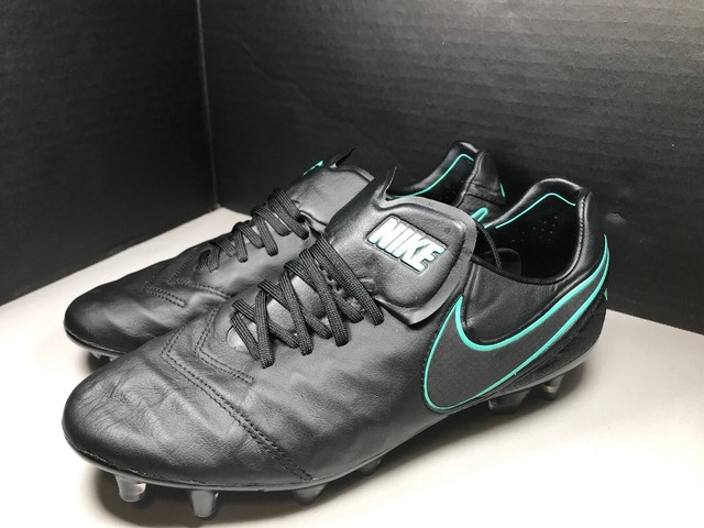 nike tiempo black hyper turquoise